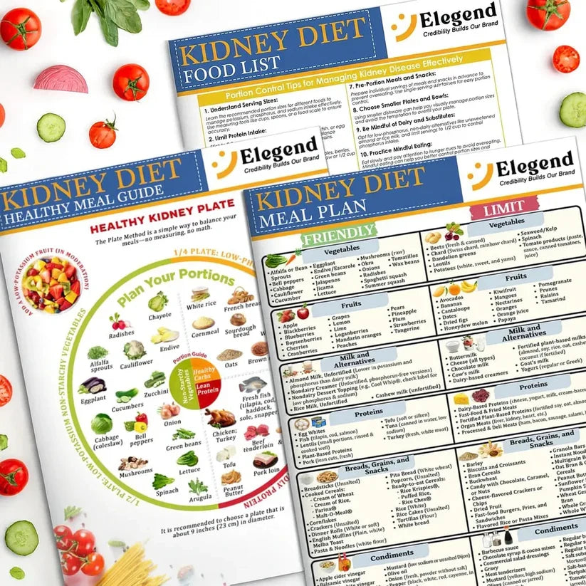 The Kidney-Friendly Food Guide — Simple Meal Charts, Grocery Lists & Easy Recipes