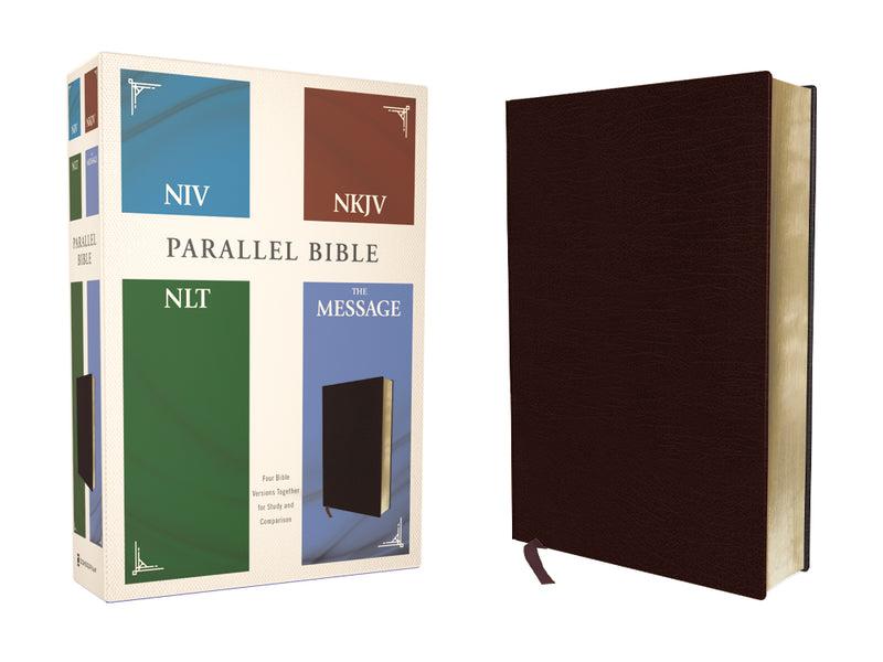 Contemporary Comparative Parallel Bible — NIV, NKJV, NLT & The Message